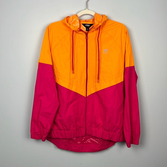 Fila Jackets & Blazers - Fila Sport women’s colorblock full zip windbreaker jacket size large